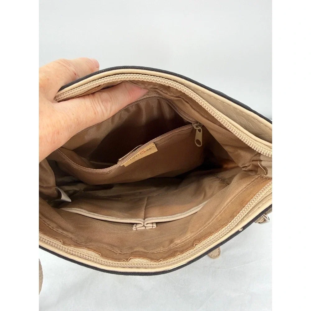 MultiSac Crossbody Backpack-Like Bag Two Tone Multi Pocket Organizer Travel